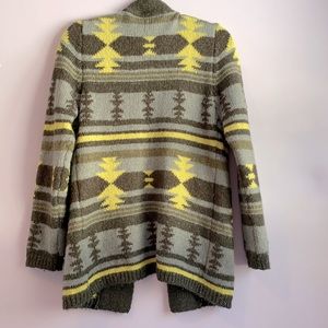 Press cardigan with wool size large